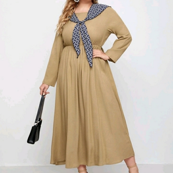 NEW Plus Sailor Collar Dress - Picture 5 of 8